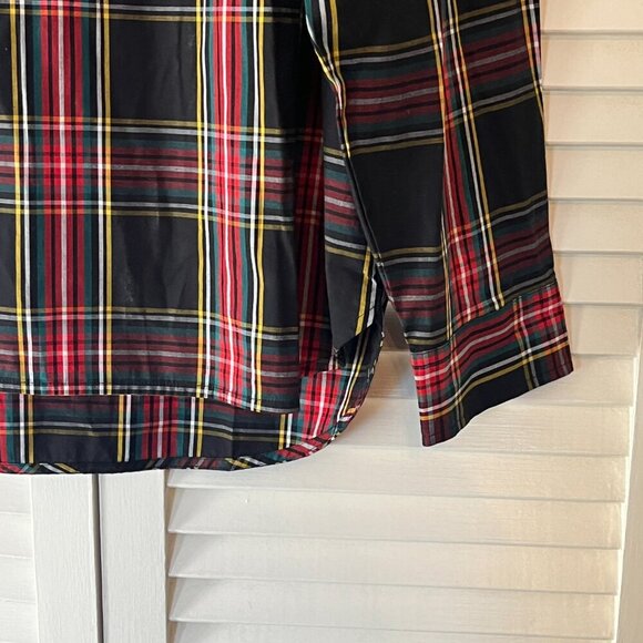 J. Crew Factory Plaid Tunic in Black and Red - Picture 3 of 7